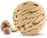 Hazelnut ice cream